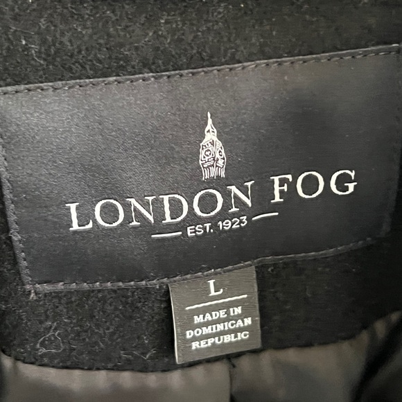 NWOT London Fog Women's Black Peacoat Large - Picture 4 of 7